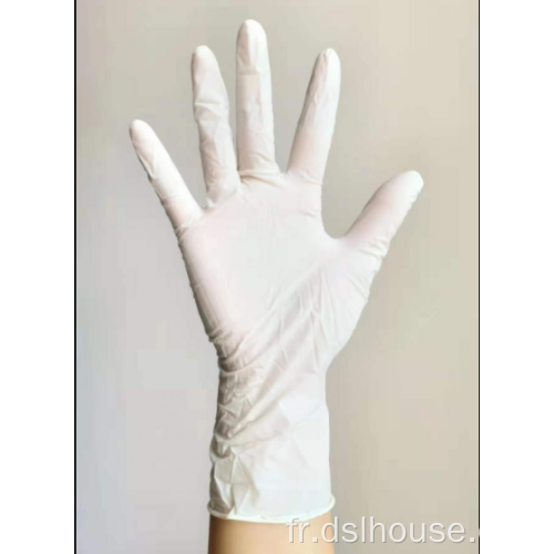 Gants jetables en latex de vente chaude